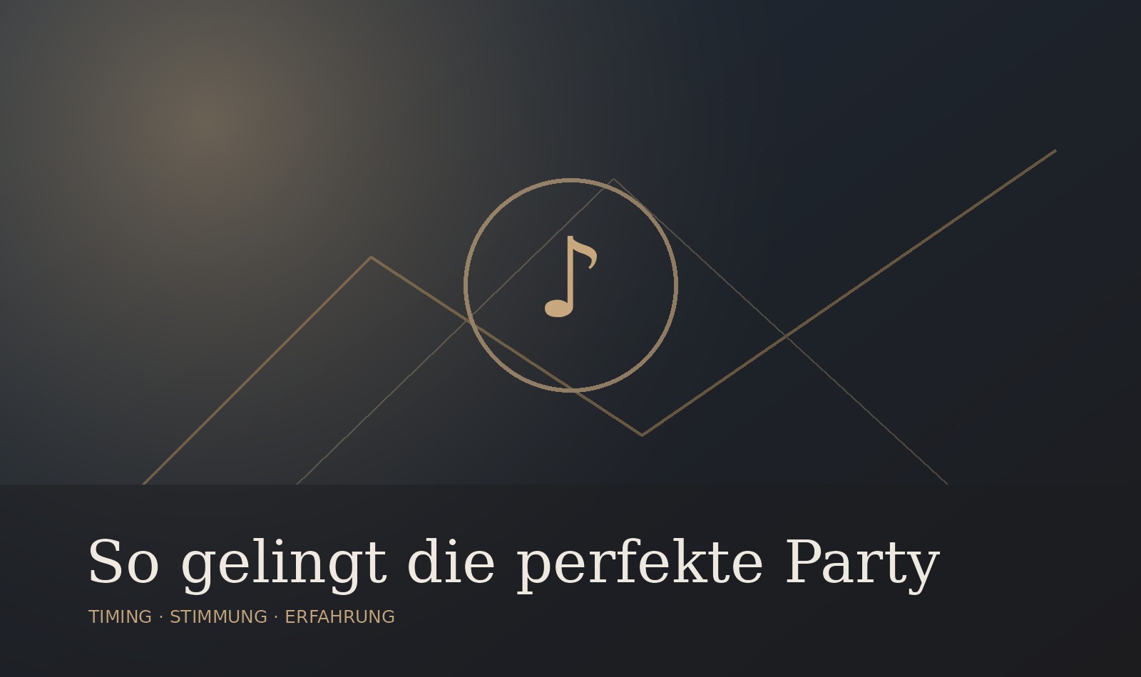 Premium-Blogbild zum Thema gelungene Party mit DJ und Licht