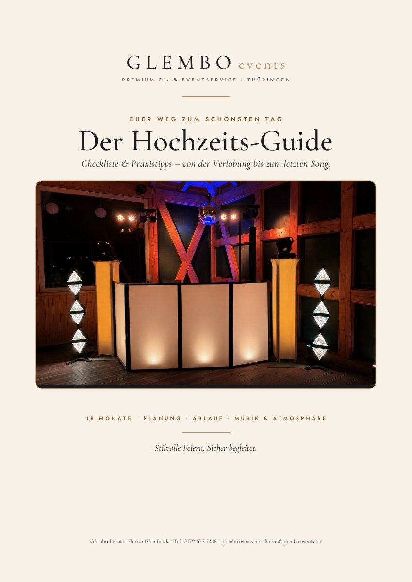 Titelseite des Glembo-Events-Hochzeitsguides (PDF)